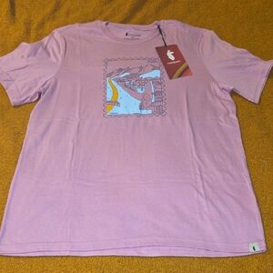 Men's Purple Graphic T-Shirt POST stamp Colorado.